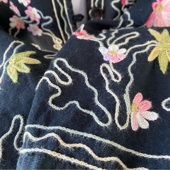 VTG Bedford Fair Embroidered Jacket Sz 1X W Floral Dark Romantic Y2K Fairy Boho - Picture 16 of 16